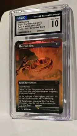 MTG #451 The One Ring Foil - Lord Of The Rings - CGC GEM MINT 10 - Image 2