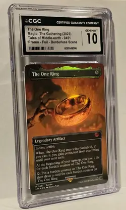 MTG #451 The One Ring Foil - Lord Of The Rings - CGC GEM MINT 10 - Image 3
