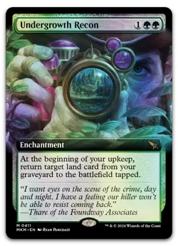 Undergrowth Recon (Extended Art) #411 (Foil) NM Murders Karlov Manor Magic MTG - Image 1