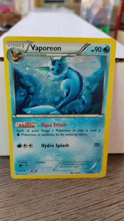 VAPOREON Ancient Origins POKEMON Holo Foil 2015 Trading Card 22/98 TCG - Image 1