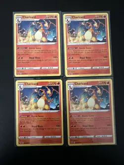Pokemon Vivid Voltage Charizard 025/185 x4 NM - Image 1