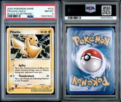 Pikachu-Holo Pokemon Black Star Promo 012 NM PSA 8 - Image 3