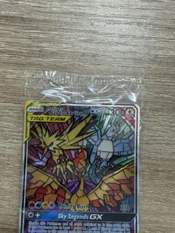 Pokemon Moltres Zapdos & Articuno GX SM210 | Stained Glass Promo | Sealed - Image 2