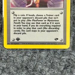 VTG Pokemon Gym Challenge Sabrina's Psychic Control 1st Ed 121/132 Uncommon NM - Image 4