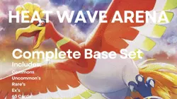 Pokemon Heat Wave Arena (Hot Air Arena) sv9a C/UC/R/EX Complete Base Set (63) - Image 1
