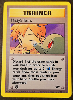 1st Edition Misty's Tears 118/132 - Gym Challenge - LP - Vintage WotC Pokemon - Image 3