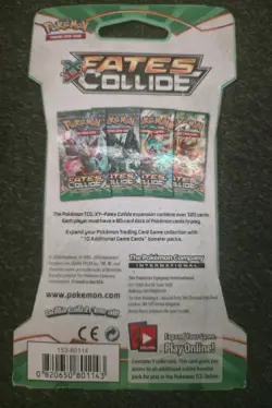 ✅ XY Fates Collide Sleeved Booster Pack New Factory Sealed Pokemon TCG Lugia - Image 2
