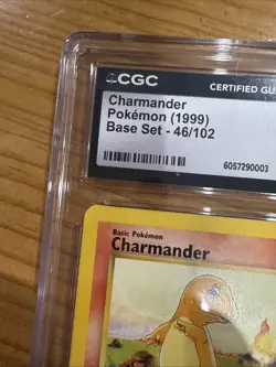 Pokemon Base Set Charmander 46/102 CGC Mint 9 - Image 3
