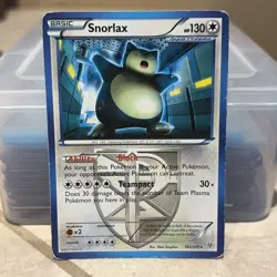 Pokemon TCG Snorlax #101/135 Team Plasma Non Holo Rare Plasma Storm LP - Image 1