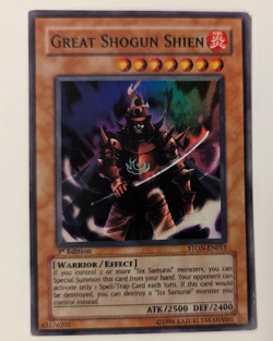 Yu-Gi-Oh! - Great Shogun Shien - STON-EN013 (1st Edition, Holographic, NM) cards - Image 3