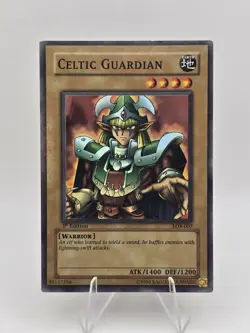 1st Edition Celtic Guardian LOB-007 Super Rare Yugioh - Image 1