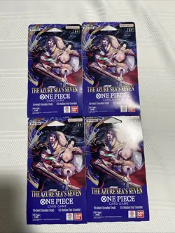 (4) One Piece TCG: The Azure Sea's Seven Sleeved Booster OP-14 English. - Image 1