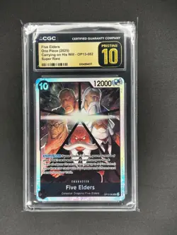 Five Elders One Piece TCG OP13-082 Carrying On His Will Foil CGC Pristine 10 - Image 1