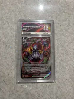 Pokemon Fusion Strike Chandelure VMAX Ultra Rare Card 040/264 Ace 10 - Image 1