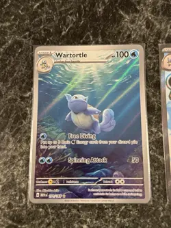Pokemon 151 (2) Card Lot Wartortle IR Blastoise EX Full Art - Image 2