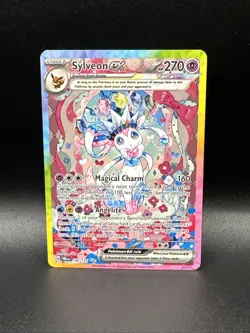 2025 Pokemon Prismatic Evolution Sylveon EX Card 156/131 Special Illustration - Image 1