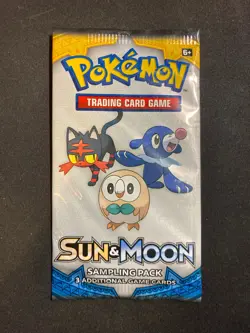 Sun & Moon Base Sampling Booster Pack Pokemon card UK/US Exclusive Mint frm box - Image 1