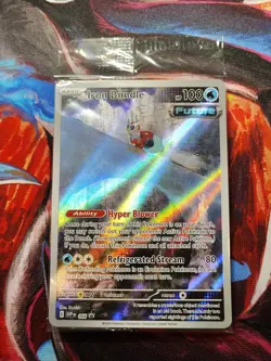 Pokemon Card Iron Bundle 066 SVP EN Pokemon Paradox Rift ETB Promo Rare sealed - Image 1