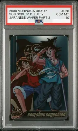 PSA10 Dragon Ball x One Piece Wafer Card Jump 40th Anniversary Japan - Image 1