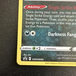Pokemon Card Houndoom SWSH090 Black Star Promo STAMPED Battle Styles - Image 4