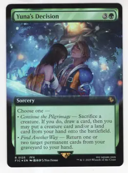 MTG Final Fantasy Commander Foil Rare #0125 Yuna's Decision - Image 1
