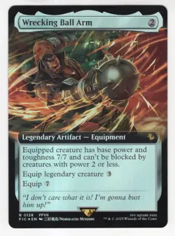 MTG Final Fantasy Commander Foil Rare #0128 Wrecking Ball Arm - Image 1