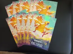 MAGIC THE GATHERING FINAL FANTASY CHOCOBO 5x7 PROMOTIONAL PRINT LOT OF 10 - Image 1