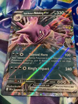 Pokemon TCG Team Rocket’s Nidoking ex 119/182 Double Rare Destined Rivals NM/M - Image 2