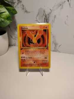 Pokemon TCG Moltres Fossil Card 27/62 Non Holo First Edition LP - Image 1