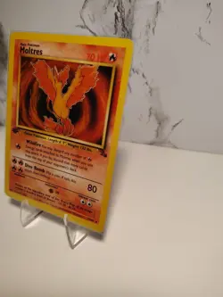 Pokemon TCG Moltres Fossil Card 27/62 Non Holo First Edition LP - Image 3