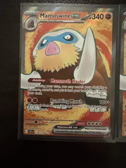 Pokemon Mamoswine ex 174/159 Journey Together Ultra Rare Full Art Holo NM - Image 2
