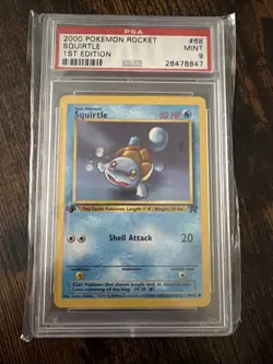 Pokemon 2000 Rocket SQUIRTLE 1ST Edition #68 PSA 8 RARE - Image 1