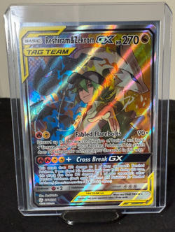 Reshiram & Zekrom GX 222/236 Full Art | Cosmic Eclipse TAG TEAM | Pokemon TCG - Image 2