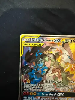 Reshiram & Zekrom GX 222/236 Full Art | Cosmic Eclipse TAG TEAM | Pokemon TCG - Image 4