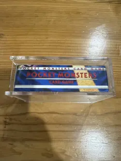 1996 Pokemon Japanese Pocket Monsters Base Starter Deck EMPTY Box & Acrylic Case - Image 3