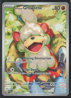 Hisuian Growlithe Illustration Rare 181/167 Pokemon Twilight Masquerade - Image 1