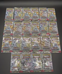 22x Prismatic Evolutions Booster Pack Lot 22 FACTORY SEALED PACKS Pokemon TCG - Image 1