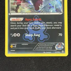 Team Aqua's Sharpedo 21/34 Double Crisis Holo Rare 2015 Pokemon TCG English - Image 4