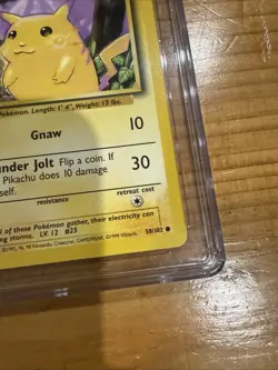 1999 Pokemon Base Set 58/102 Yellow Cheeks Pikachu CGC 10 GEM MINT - Image 5