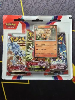 SEALED Scarlet And Violet Base Set Triple Blister Pokemon 3-Pack S&V - Image 1
