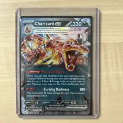 Pokemon Charizard ex Scarlet & Violet: Paldean Fates 054/091 Holo Double Rare - Image 1
