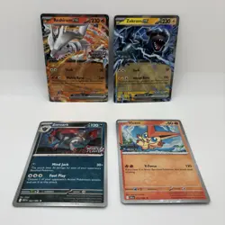 Pokemon Unova Heavy Hitters Four Stamped Promos Reshiram Victini Zekrom Zoroark - Image 1