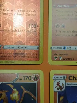 Pokemon Sword & Shield Vivid Voltage Charizard 025/185 Reverse Holo Playset - Image 5