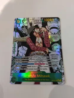 One Piece CCG Dracule Mihawk Manga SEC Op14-119 English NM - Image 2