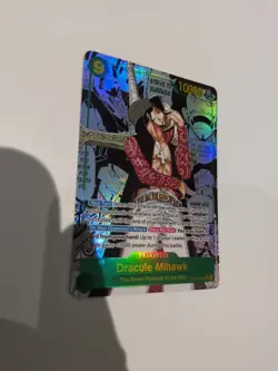 One Piece CCG Dracule Mihawk Manga SEC Op14-119 English NM - Image 4