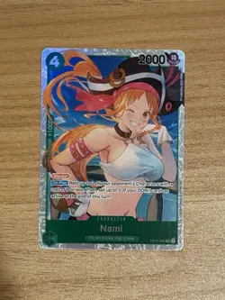 Nami OP14-031 The Azure Sea's Seven SR Foil One Piece English - Image 1