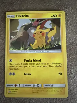 Pikachu SM234 Pikachu Black Star Promo Card LP Condition 2019 - Image 1