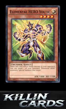 Elemental HERO Voltic SDHS-EN004 Common Structure Deck: HERO Strike YuGiOh Card - Image 1