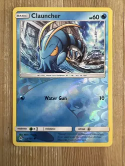 Clauncher - Forbidden Light - 25/131 - HOLO Pokemon Card - NM - Image 1