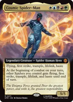 Cosmic Spider-Man (Extended Art) FOIL Marvel's Spider-Man NM CARD ABUGames - Image 1